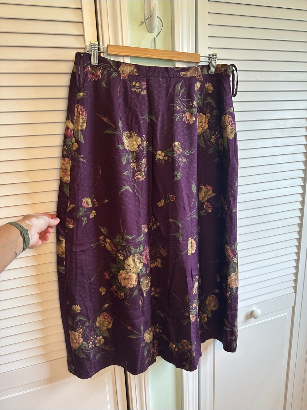 90s Silk Skirt Talbots
